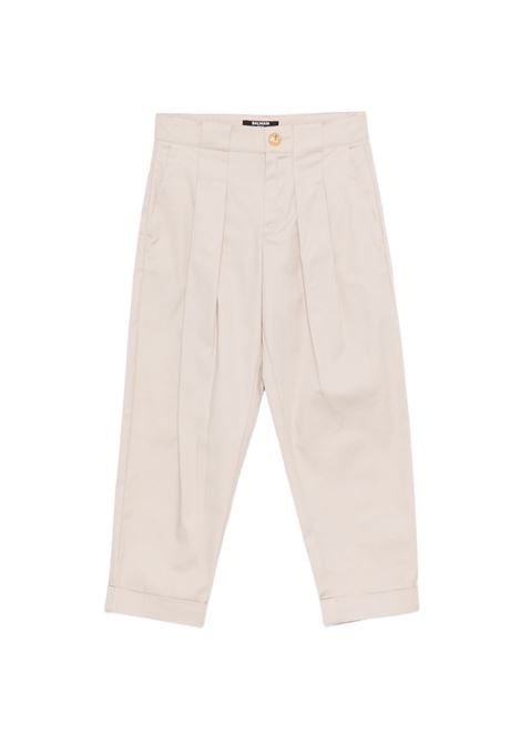 Pantaloni con pieghe BALMAIN KIDS | BY6R20 G0197107